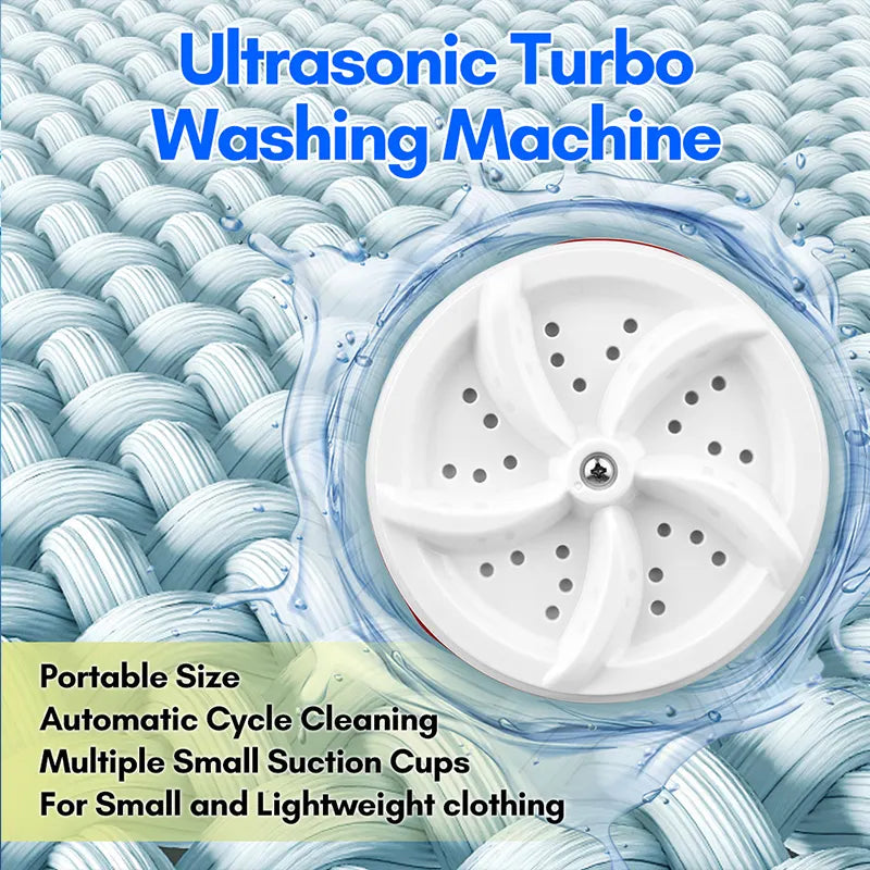 Mini Portable Ultrasonic Washing Machine
