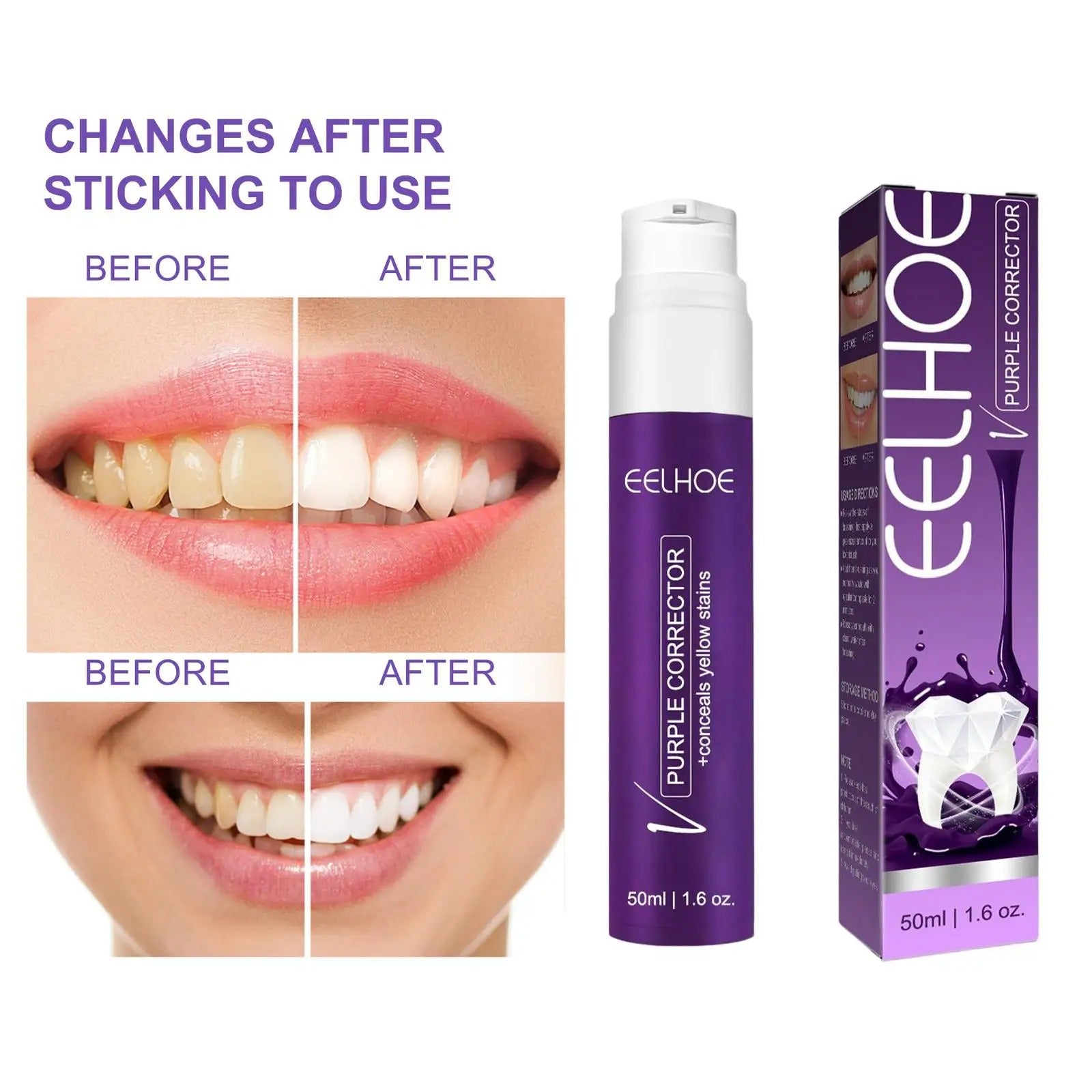 Purple Teeth Whitening Toothpaste